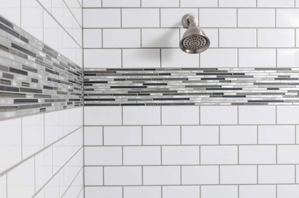 Tile and acrylic shower design