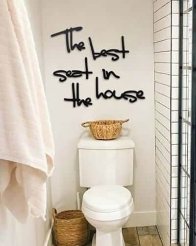 Funny Bathroom Décor - The Best Seat in the House - Toilet Seat