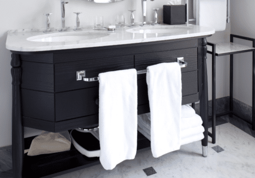 Free Standing Vanity Bathroom Remodel Example