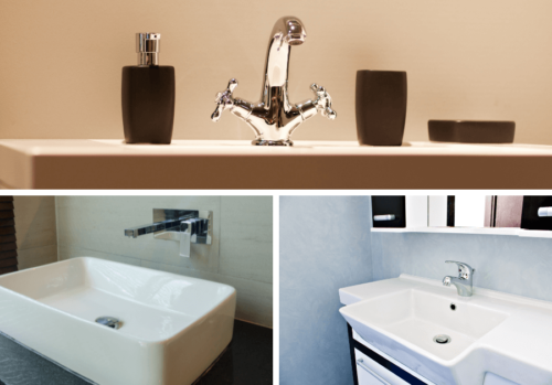 photo of chrome sinks, great bathroom remodel roi