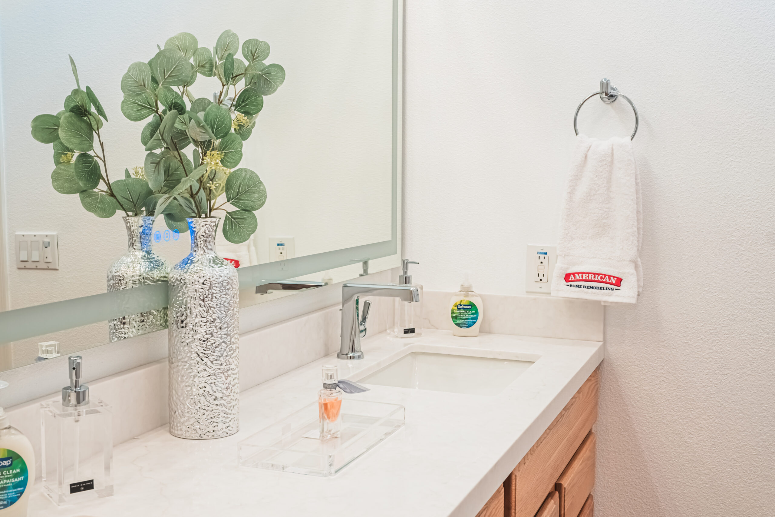 Affordable Bathroom remodel alcove walk-in shower 