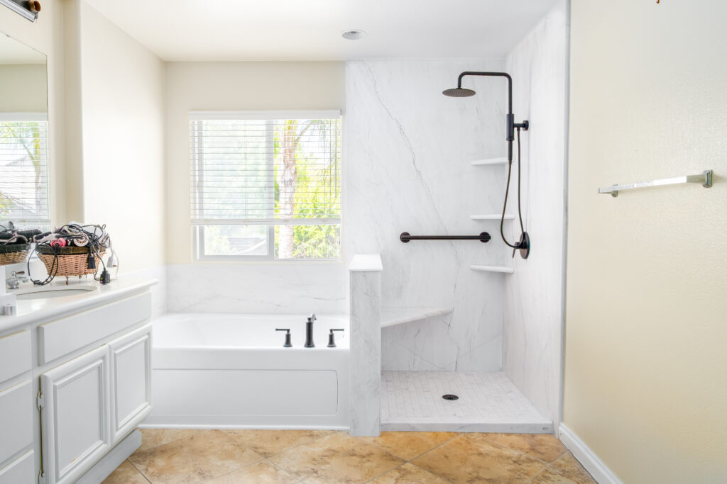 Full Bathroom Remodel with Walk-in Shower