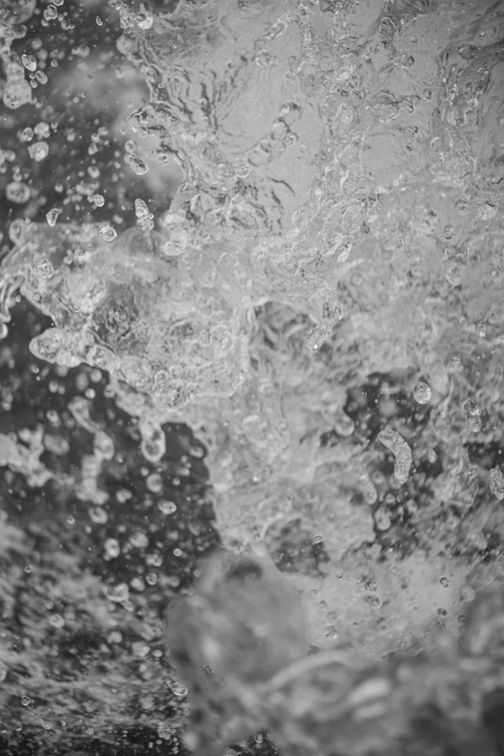 water splashing in shower